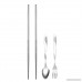 Homyl Stainless Steel Travel Portable Tableware Combination Spoon Fork Chopsticks Dinnerware Sets Camping Picnic - B07F756HJF